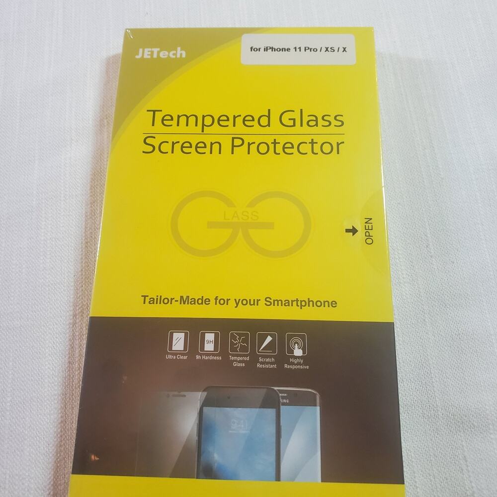JETech Screen Protector for Apple iPhone 11 Pro XS X Tempered Glass Clear Film